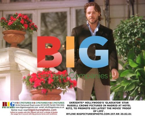 Russell Crowe Promotes "Proof of Life" in Madrid