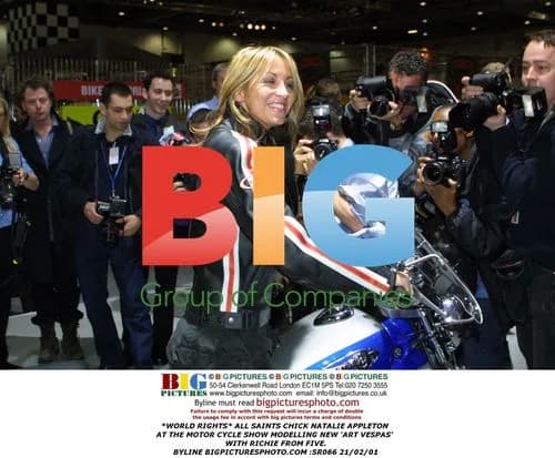 Natalie Appleton & Richie at Motorcycle Show