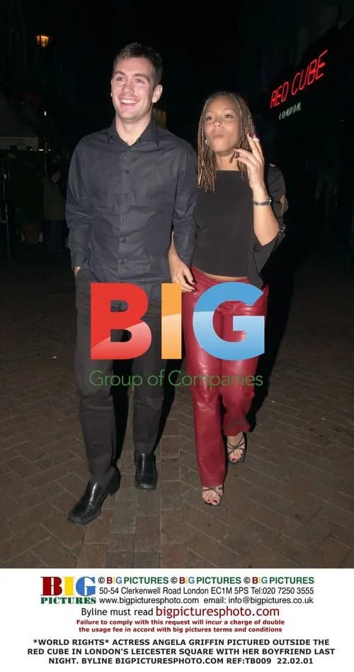 Angela Griffin Pictured Outside Red Cube