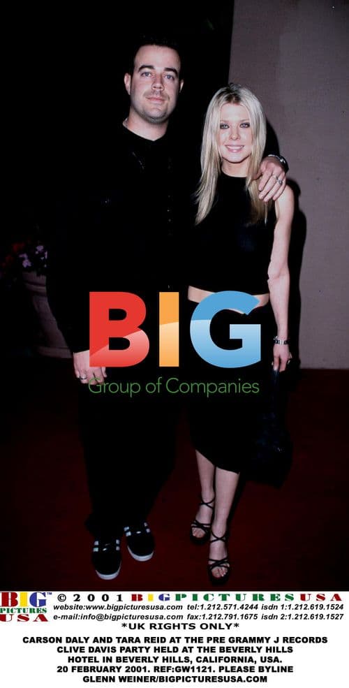 Carson Daly and Tara Reid at Pre-Grammy Party