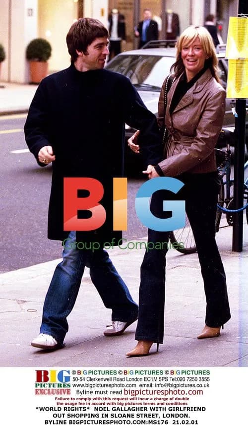 Noel Gallagher Shopping with Girlfriend