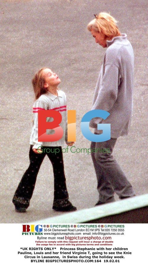 Princess Stephanie and children at Knie Circus