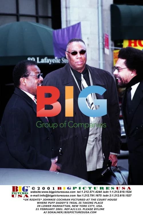 Johnnie Cochran at Puff Daddy's Trial