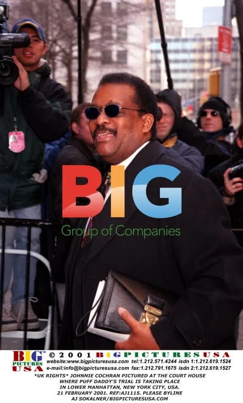 Johnnie Cochran at Puff Daddy Trial