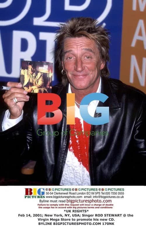 Rod Stewart Promotes New CD at Virgin Megastore