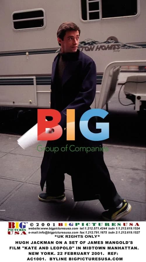 Hugh Jackman on set of "Kate and Leopold"