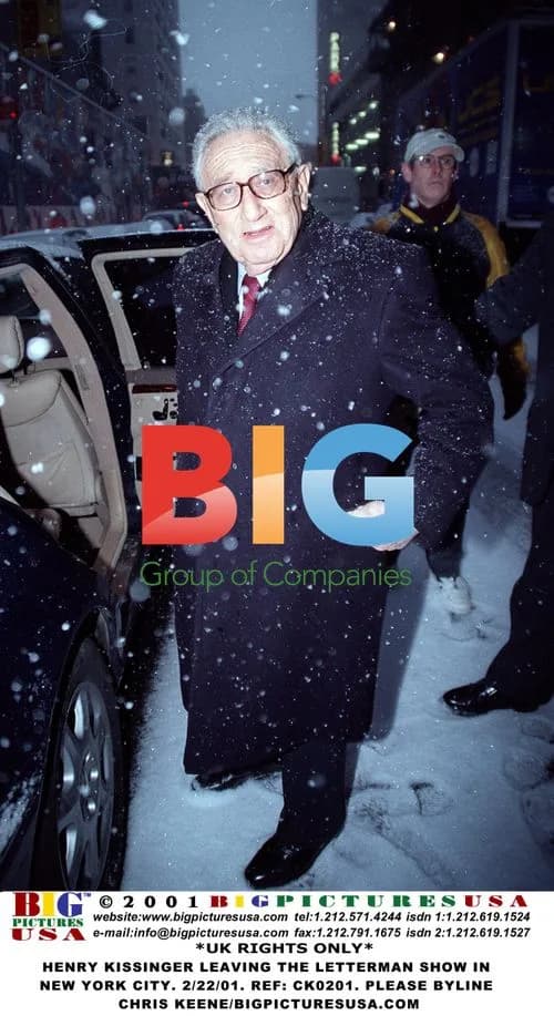Henry Kissinger Leaves Letterman Show in NYC