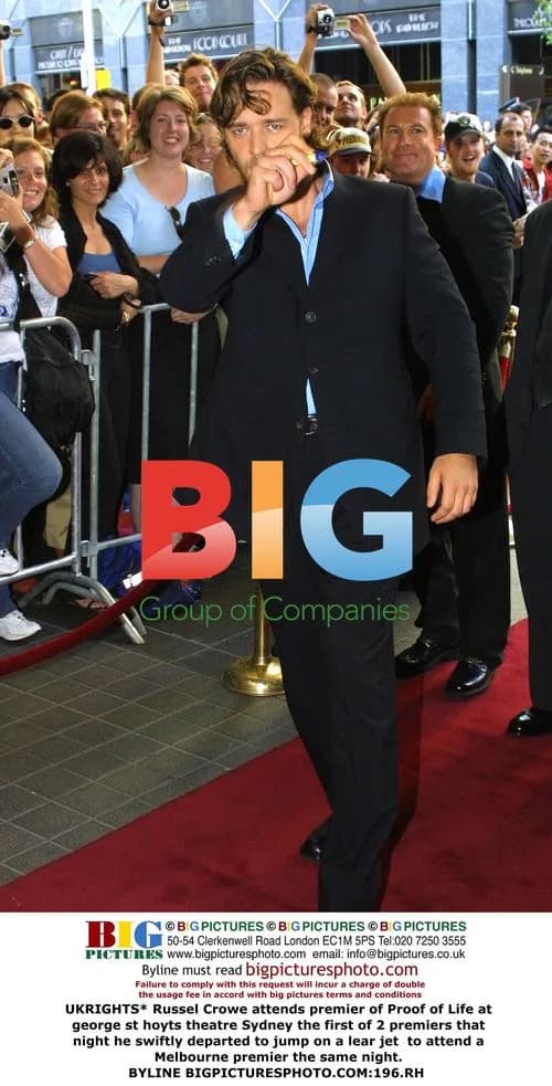 Russell Crowe at Sydney Proof of Life premiere