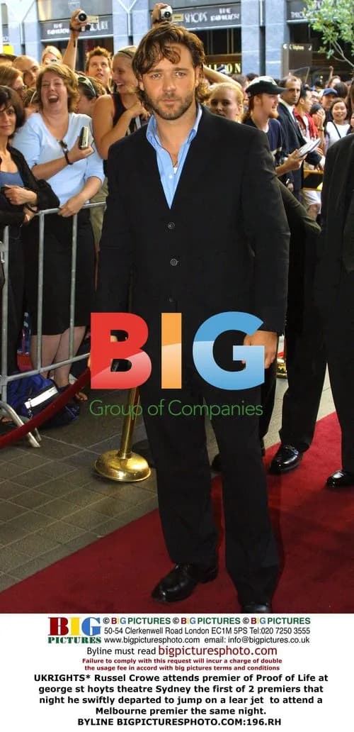 Russell Crowe attends Sydney premiere