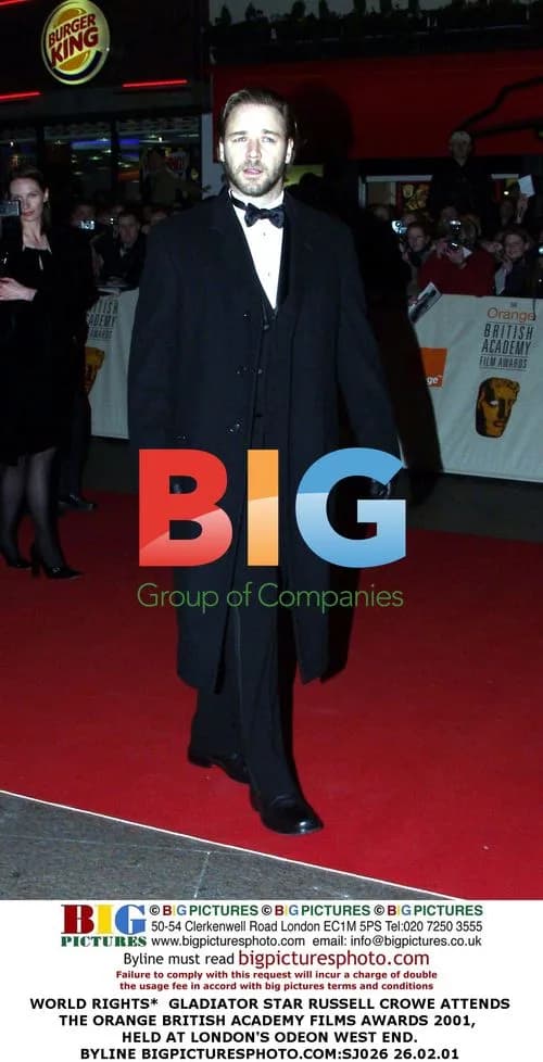 Russell Crowe at 2001 BAFTA Awards