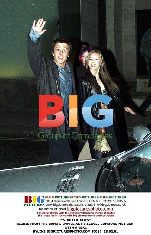 Richie from 5 waves outside London's Met Bar