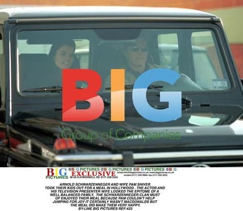 Arnold Schwarzenegger and Family Lunch in Hollywood