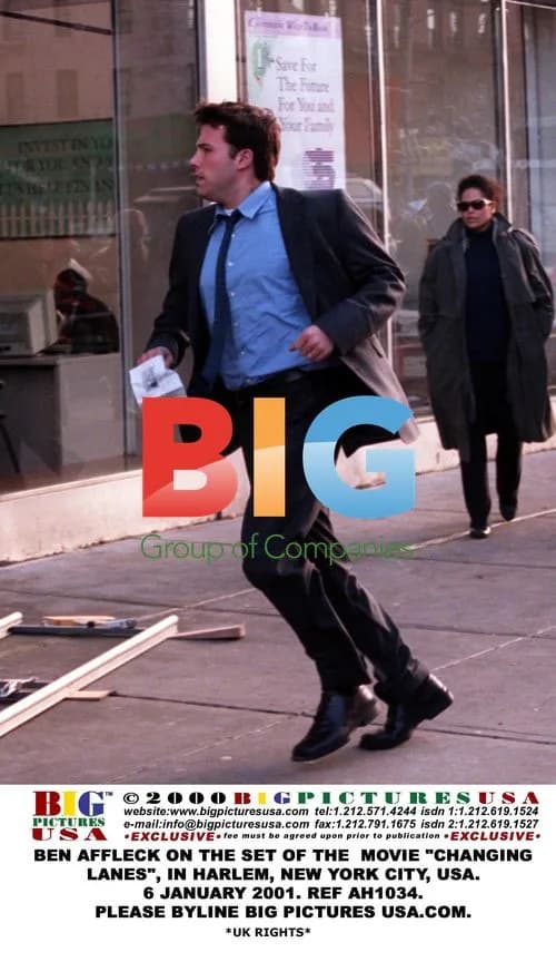 Ben Affleck on set of "Changing Lanes"