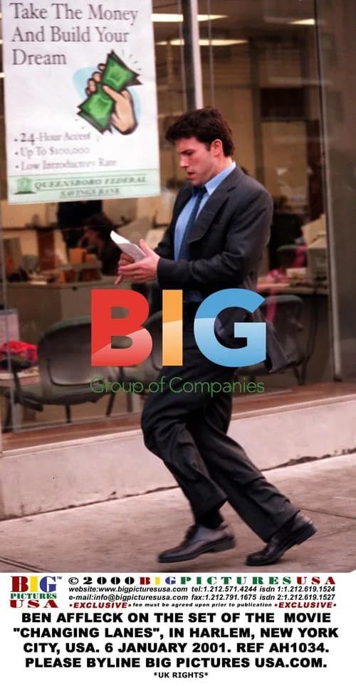 Ben Affleck on set of "Changing Lanes"