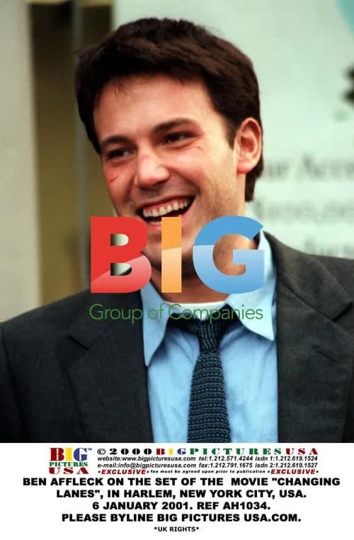 Ben Affleck on the set of "Changing Lanes"