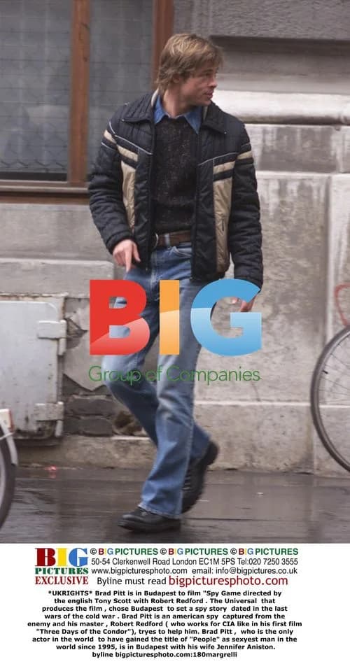 Brad Pitt Filming 'Spy Game' in Budapest