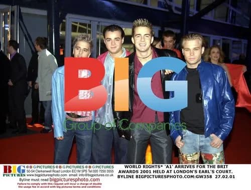 A1 Arrives for the BRIT Awards 2001