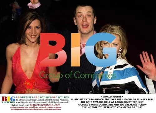 Donna Air and Big Breakfast Crew at Brit Awards