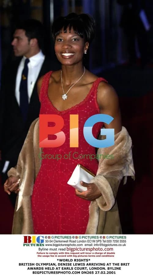 Denise Lewis Arrives at Brit Awards