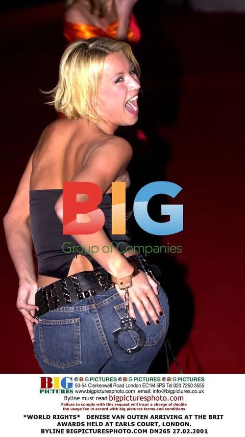 Denise Van Outen at 2001 Brit Awards