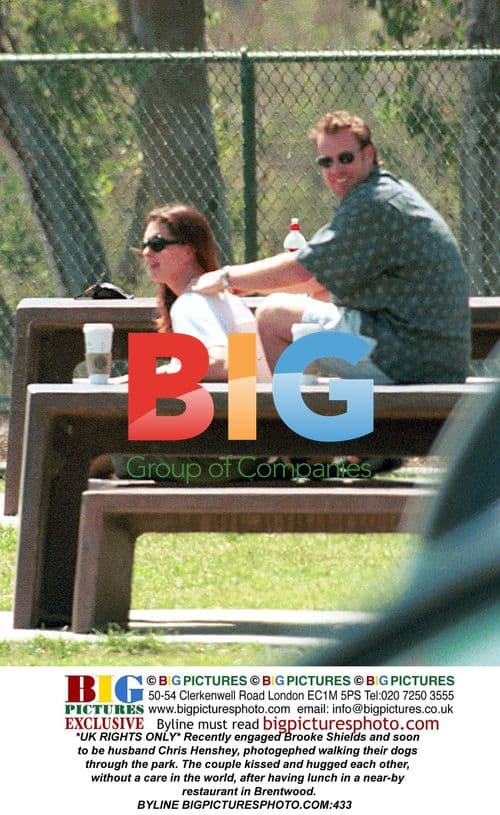 Brooke Shields and Chris Henshey