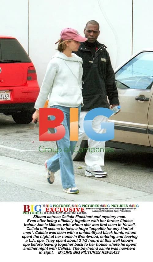 Calista Flockhart with mystery man