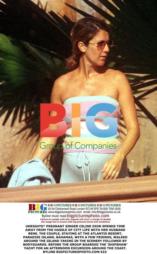 Celine Dion on Vacation in Bahamas