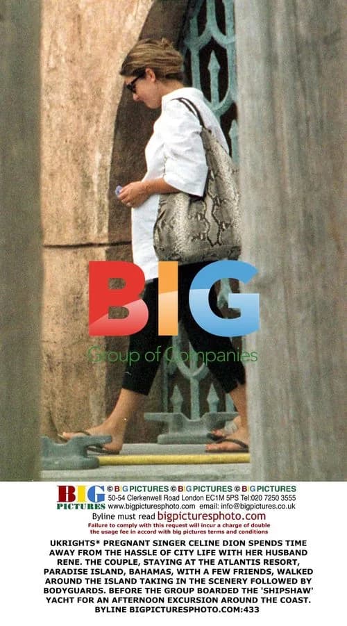 Celine Dion Vacationing in Bahamas