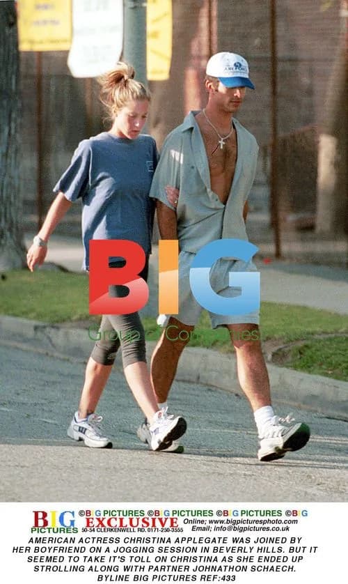 Christina Applegate and Boyfriend Jogging