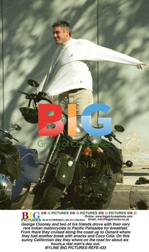 George Clooney and friends on rare motorcycles