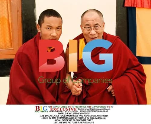 Dalai Lama and Karmapa Lama in Dharamsala