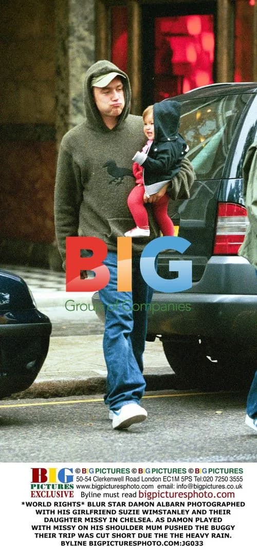 Damon Albarn and Family in Chelsea