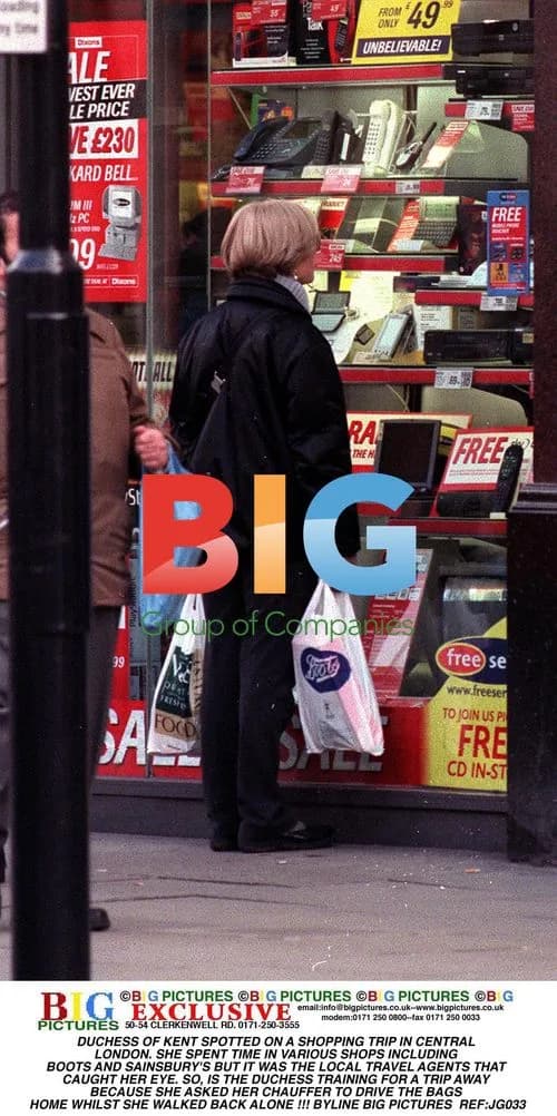 Duchess of Kent Spotted on Shopping Trip