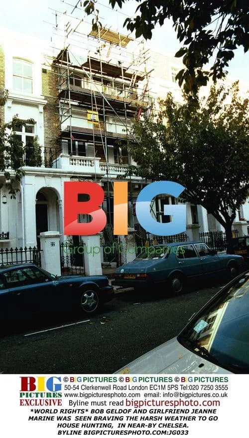 BOB GELDOF AND JEANNE MARINE HOUSE HUNTING IN CHELSEA