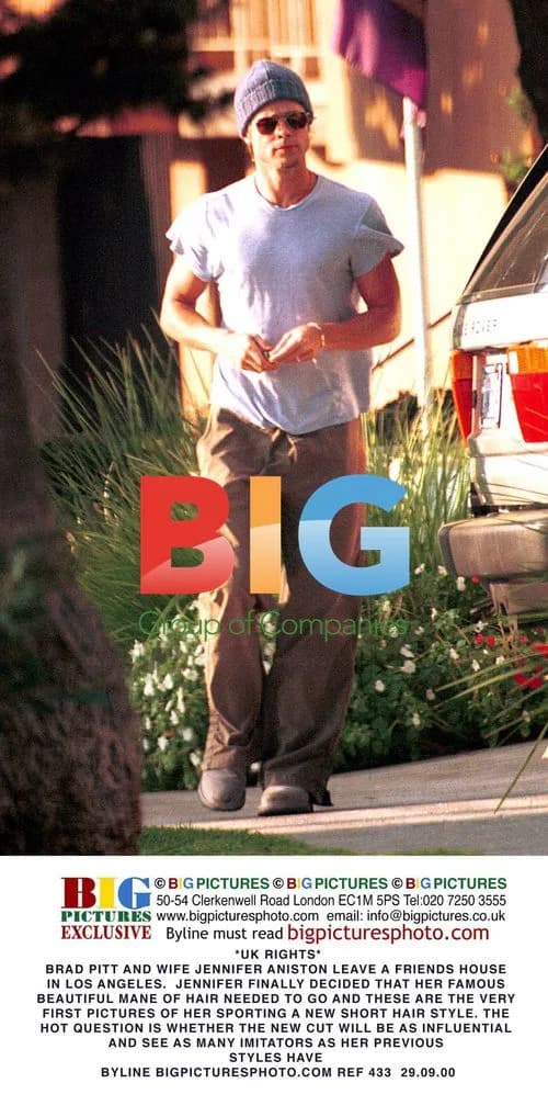 Brad Pitt and Jennifer Aniston in LA