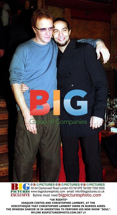 Joaquin Cortes and Christopher Lambert at Christopher's Disco