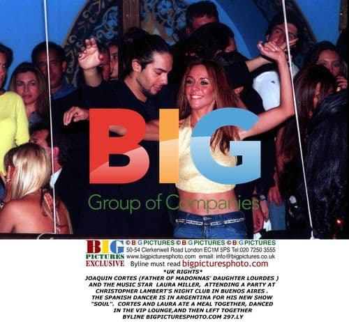 Joaquin Cortes and Laura Miller at Party