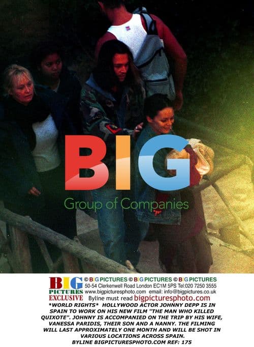 Johnny Depp Shoots Film in Spain with Family