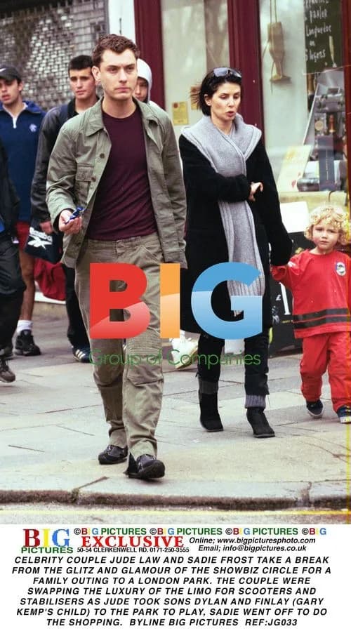 Jude Law and Sadie Frost Outing with Kids