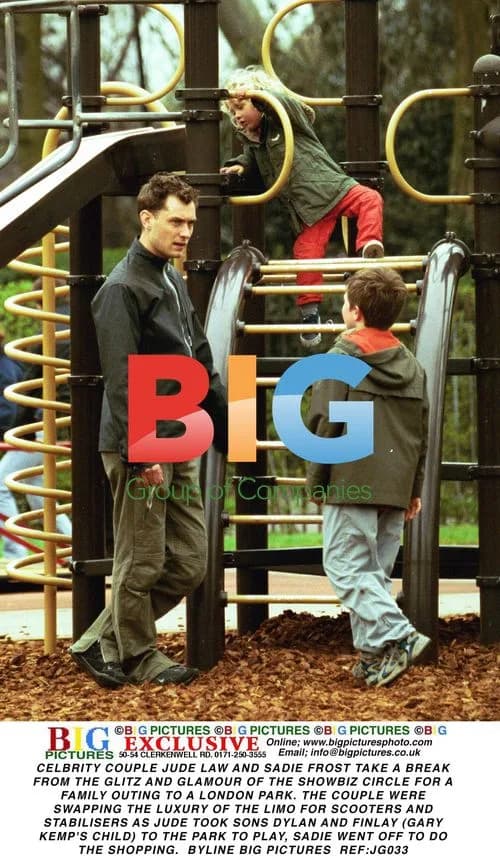 Jude Law and Sadie Frost's Family Park Outing