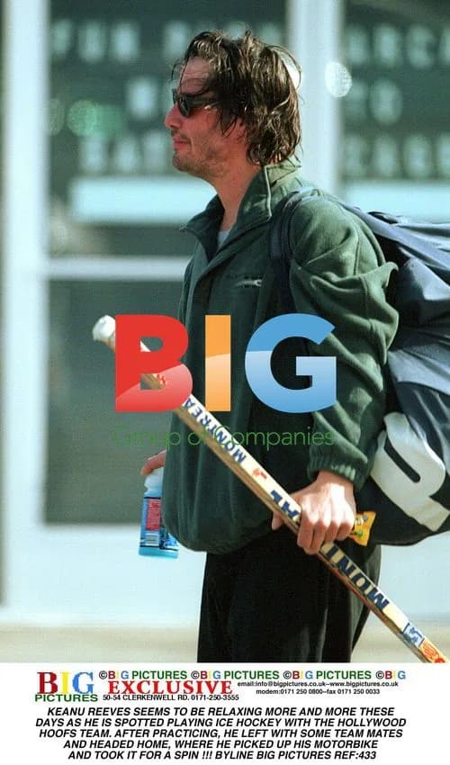 Keanu Reeves Spotted Playing Ice Hockey