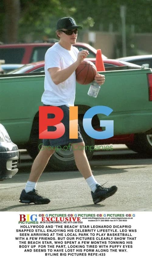 Leonardo DiCaprio Plays Basketball