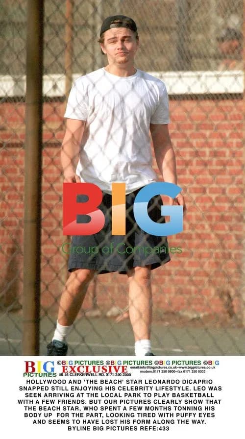 Leonardo DiCaprio Plays Basketball