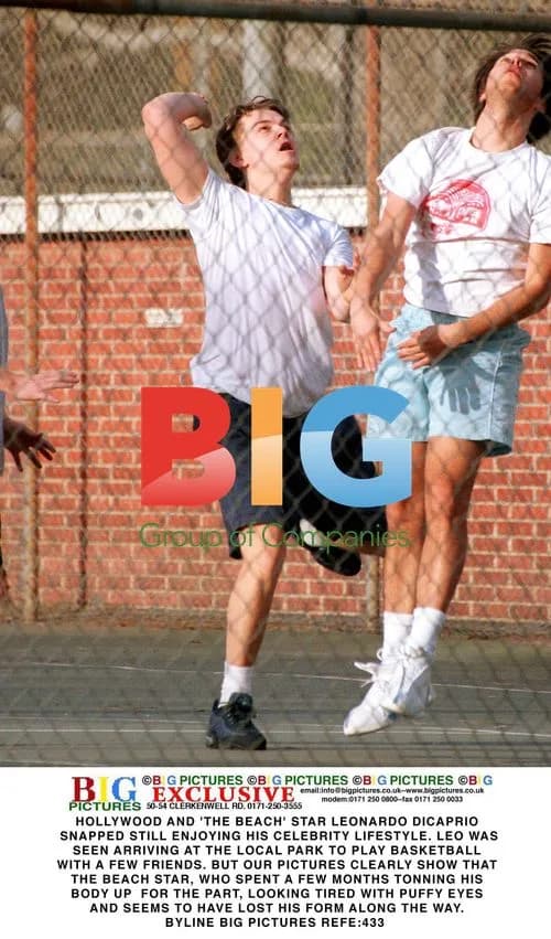 Leonardo DiCaprio Plays Basketball