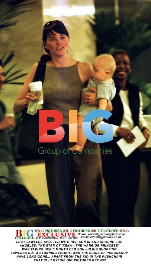 Lucy Lawless Spotted Shopping with Son