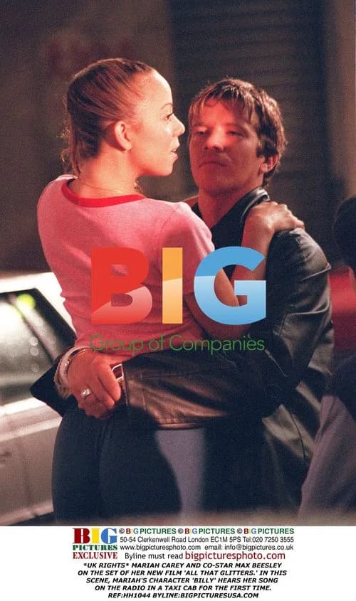 Mariah Carey and Max Beesley on 'All That Glitters' Set