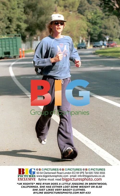 Meg Ryan Jogging in Brentwood