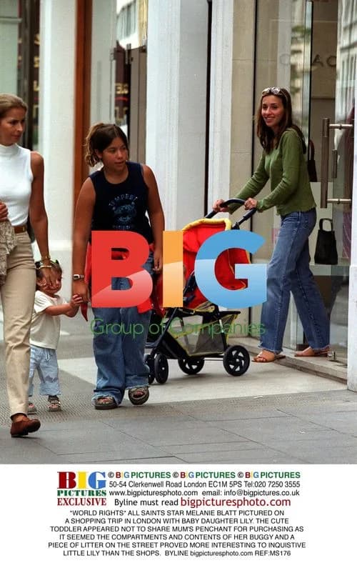 Melanie Blatt and Daughter Lily Shopping in London