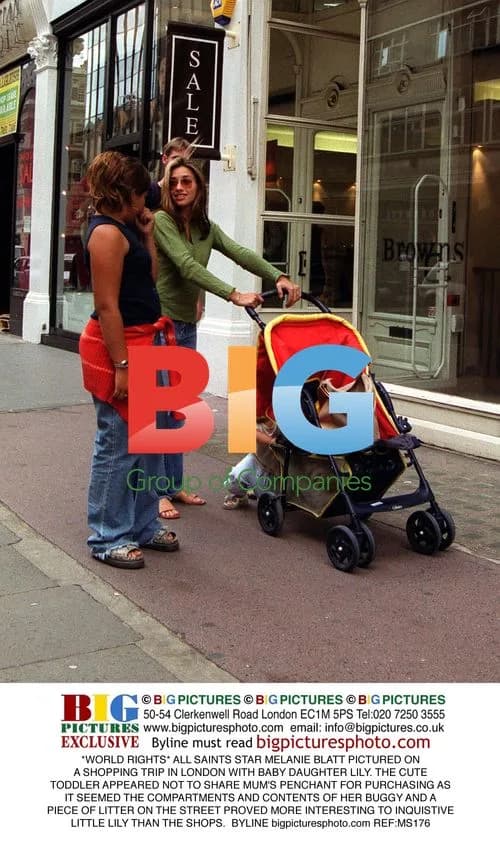 Melanie Blatt and Baby Lily Out Shopping in London