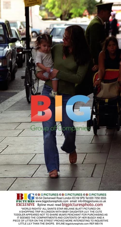 Melanie Blatt and Daughter Lily Shopping in London